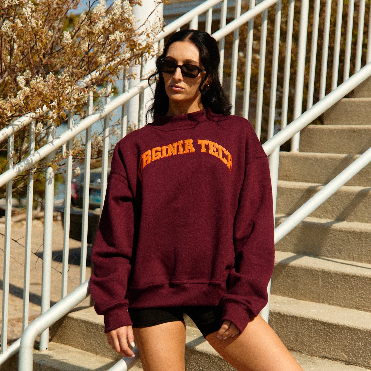 Virginia Tech Mock Neck Sweatshirt