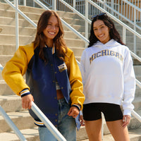 University of Michigan Gingham Hoodie