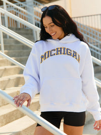 University of Michigan Gingham Hoodie
