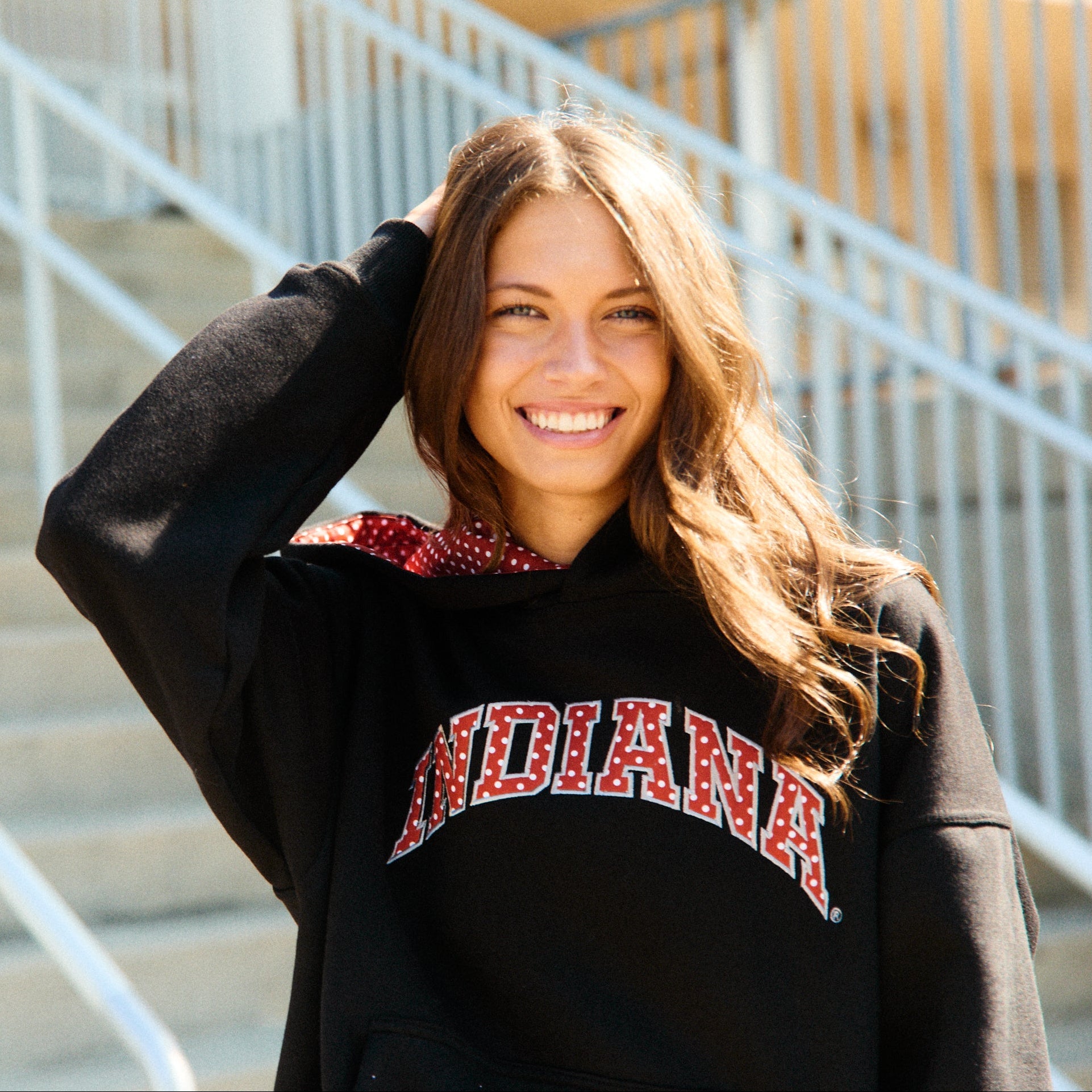 Indiana Polka Dot Hoodie