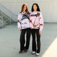 JMU Lavender Camo Mock Neck Sweatshirt