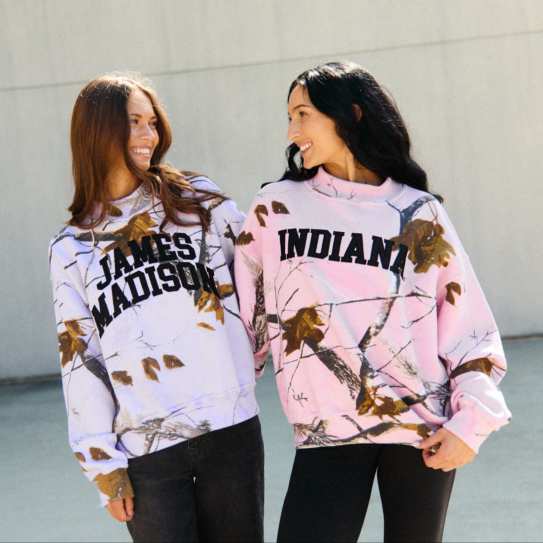 Indiana Hoosiers Camo Mock Neck Sweatshirt