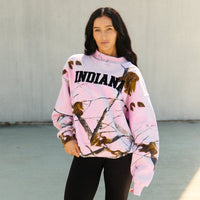 Indiana Hoosiers Camo Mock Neck Sweatshirt