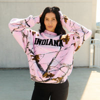 Indiana Hoosiers Camo Mock Neck Sweatshirt