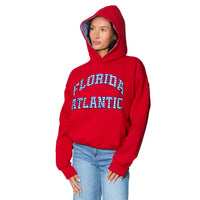 Florida Atlantic Owls Red Gingham Hoodie