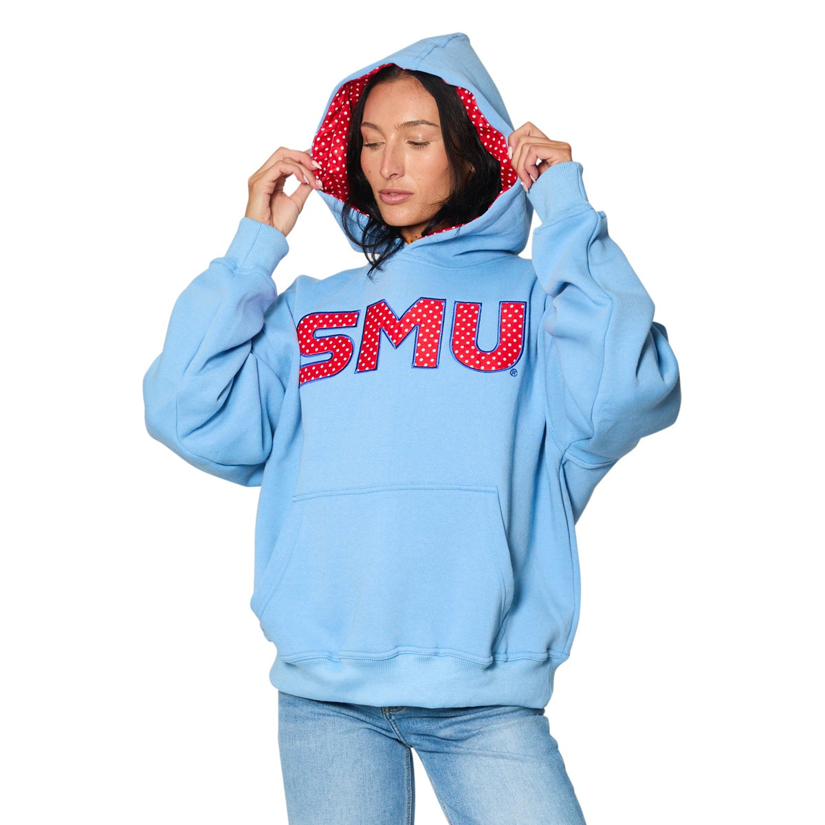 SMU Polka Dot Hoodie