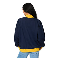 University of Michigan Two Tone Mock Neck Sweatshirt