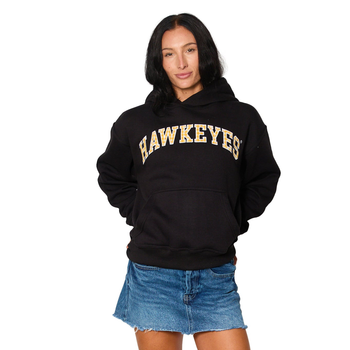 Iowa Hawkeyes Gingham Hoodie