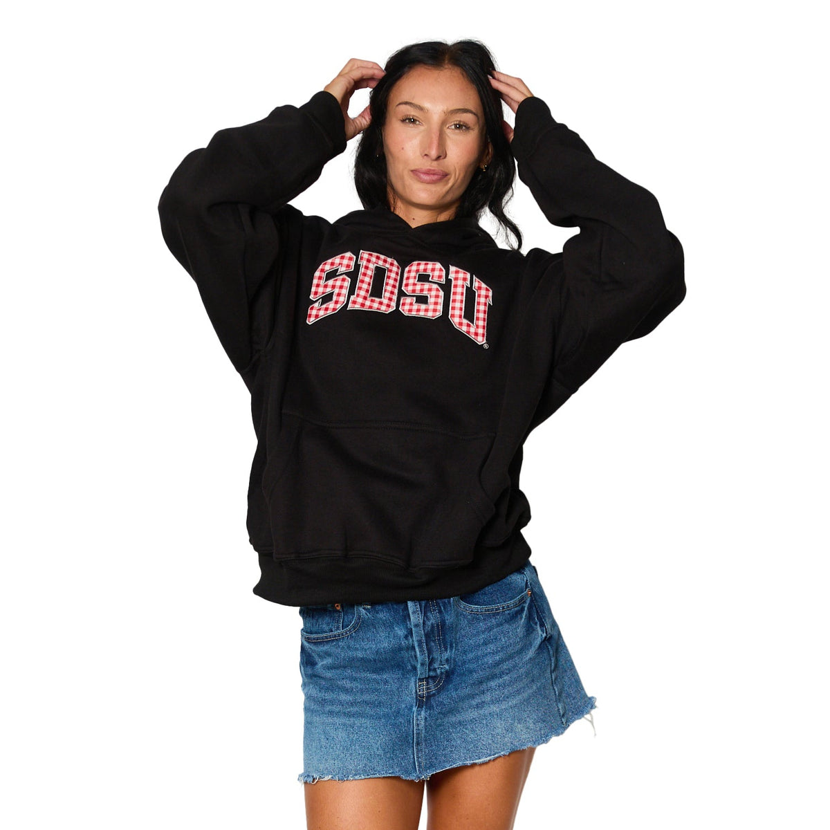 San Diego State Aztecs Gingham Hoodie