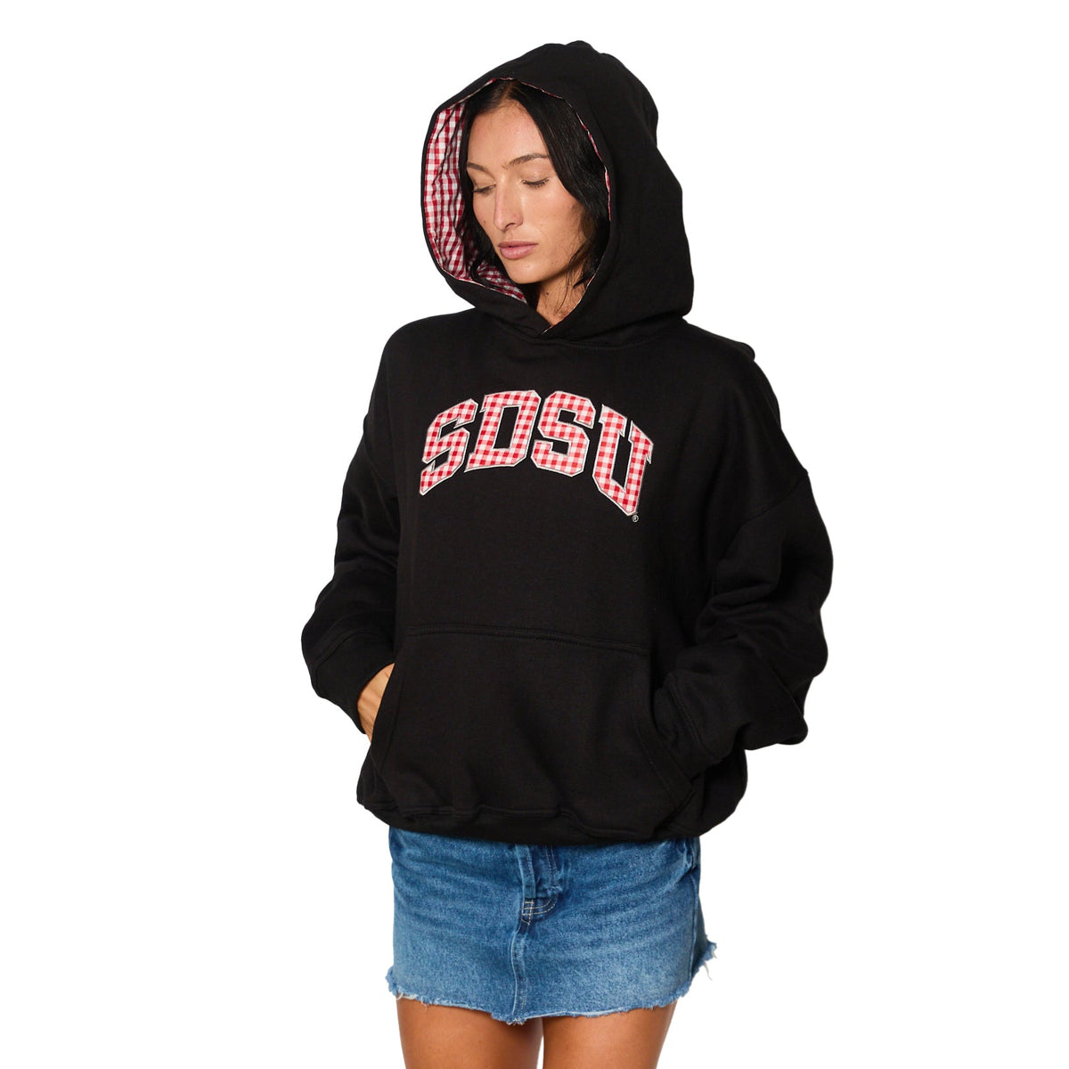 San Diego State Aztecs Gingham Hoodie