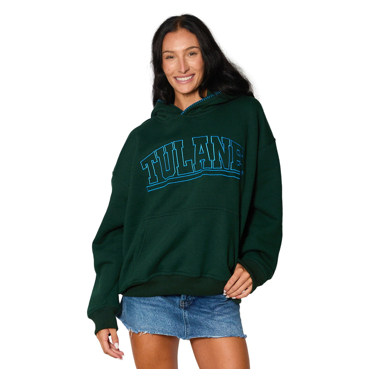 Tulane Stitched Hoodie