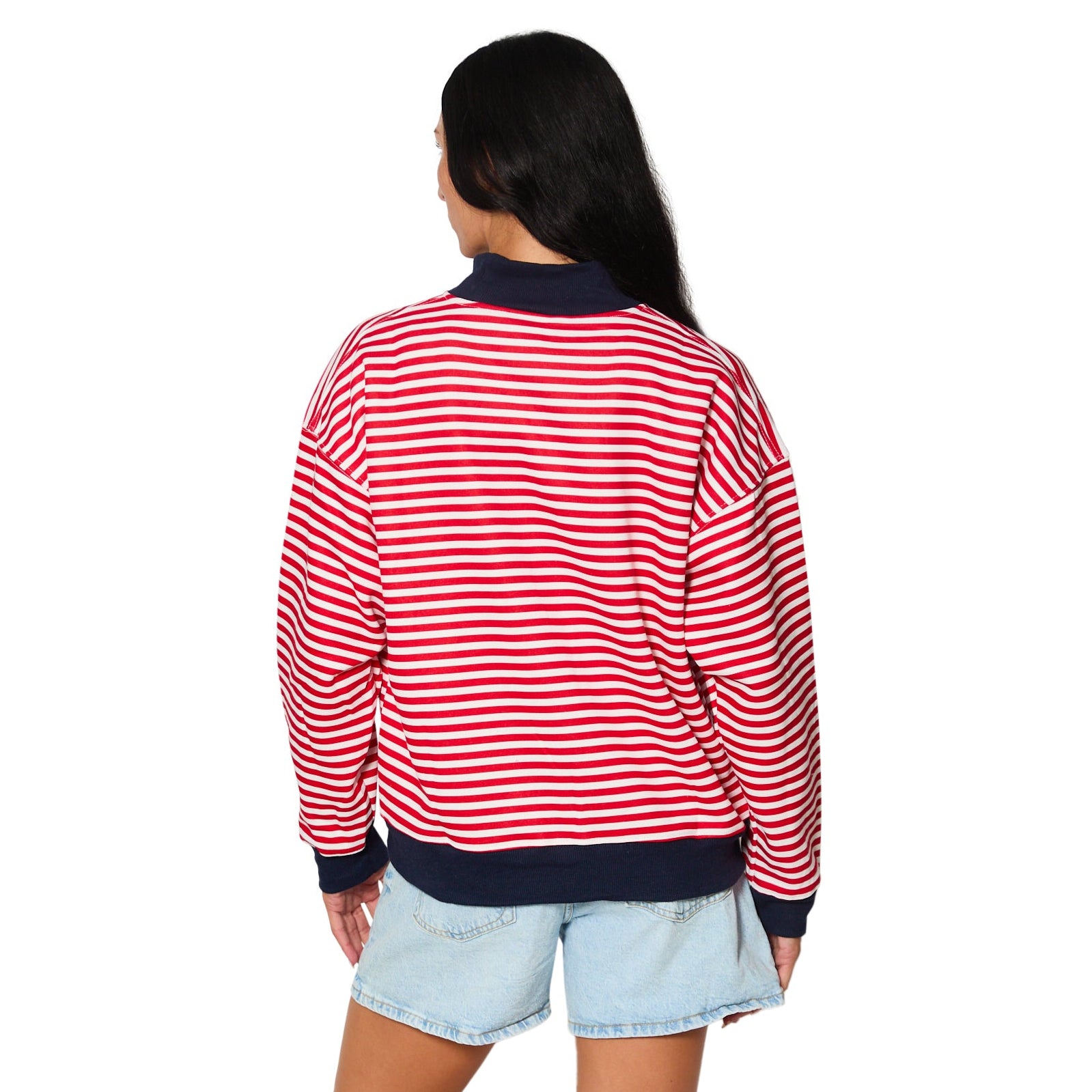 Penn Striped Mock Neck Sweatshirt – lojobands