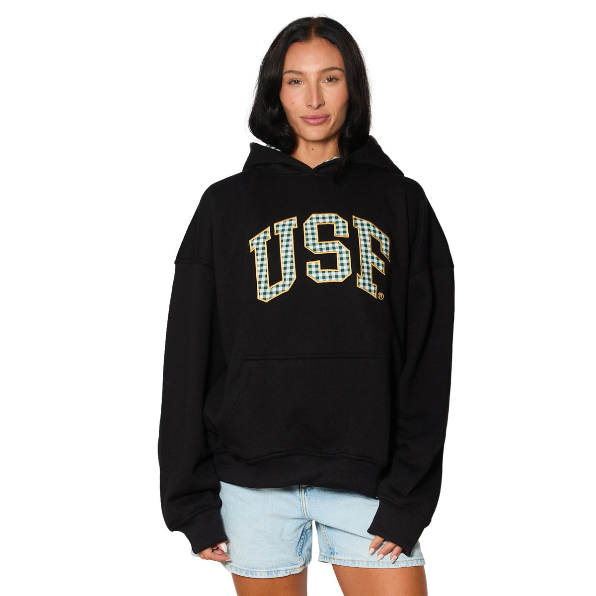 USF Gingham Hoodie
