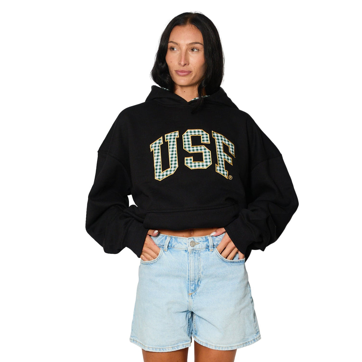 USF Gingham Hoodie
