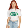 Who's your paddy? Cropped Tee