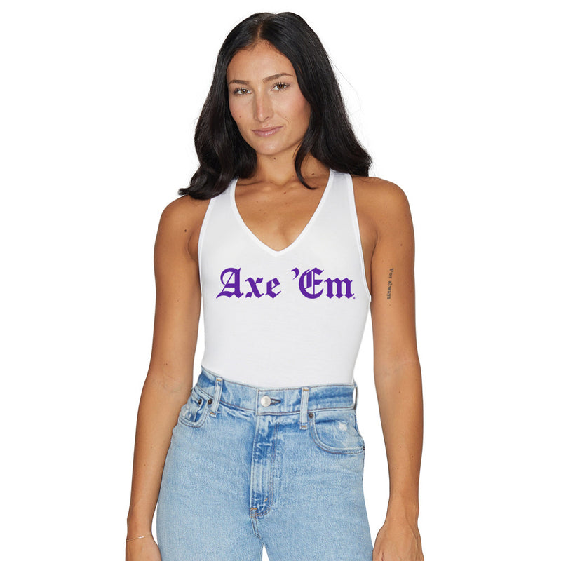 Stephen F. Austin SFA White Bodysuit