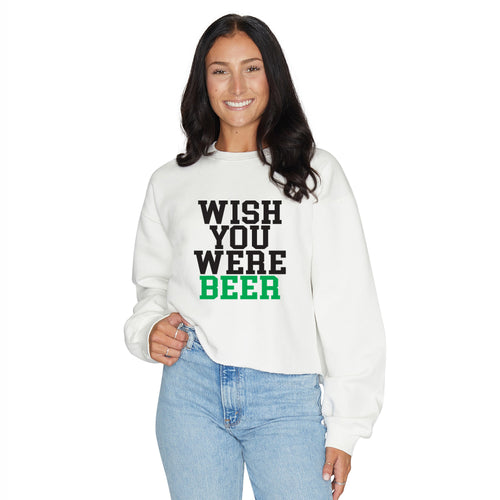 Wish You Were Beer White Crewneck