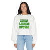 Zero Lucks Given White Cropped Crewneck