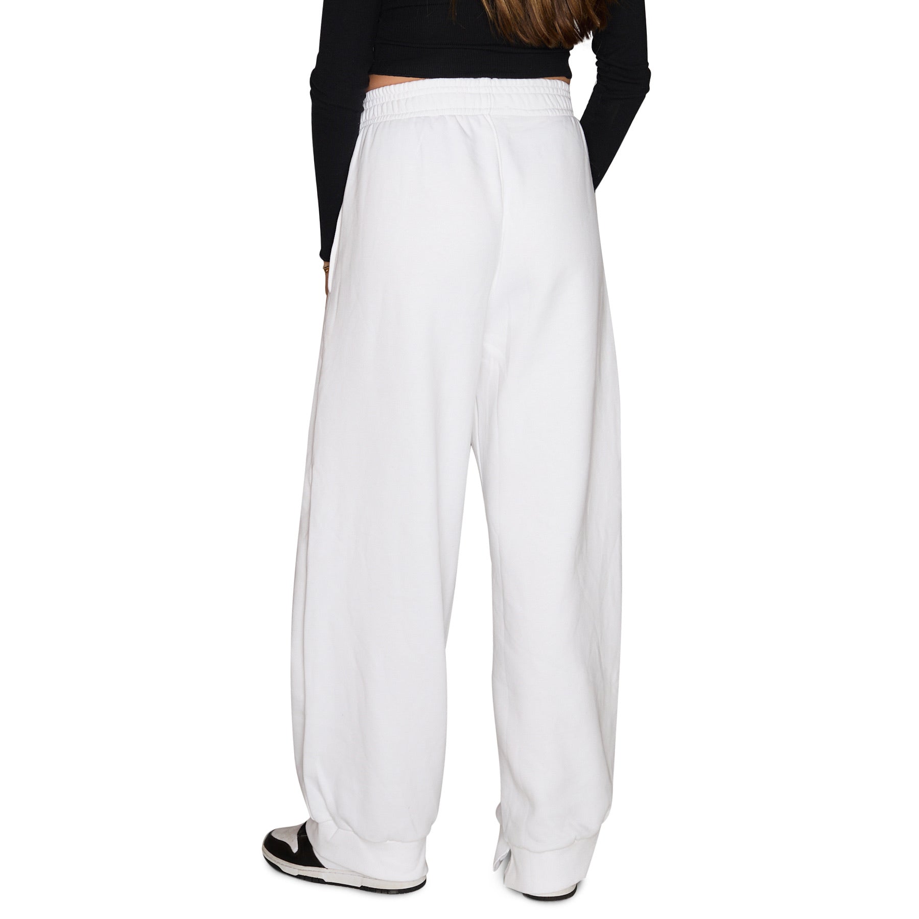 Syracuse Bandana Flare White Sweatpants