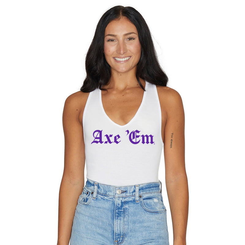 Stephen F. Austin SFA White Bodysuit