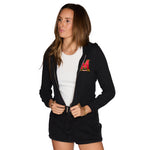 Maryland Terps Waffle Knit Zip Up Hoodie