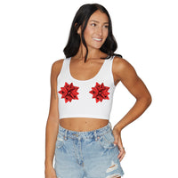Present Bows Crop Tank Top