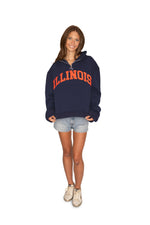 Illinois Fighting Illini Quarter Zip Sweatshirt