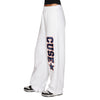 Syracuse Bandana Flare White Sweatpants