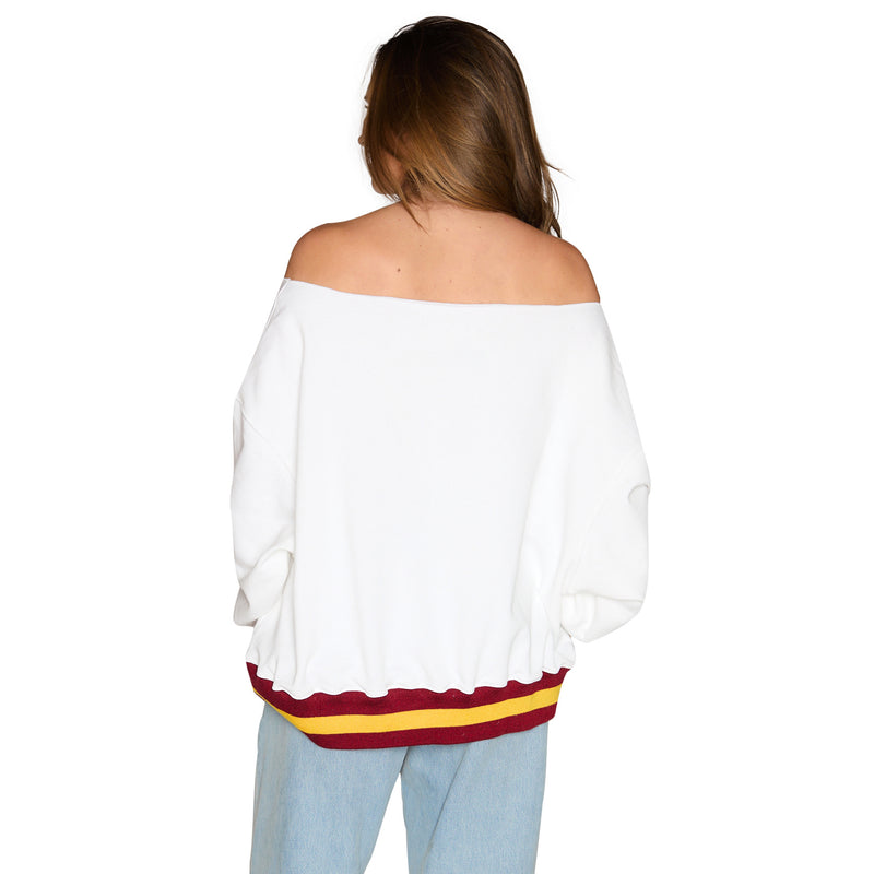 Arizona State ASU Vintage Off the Shoulder Sweatshirt