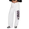 Syracuse Bandana Flare White Sweatpants