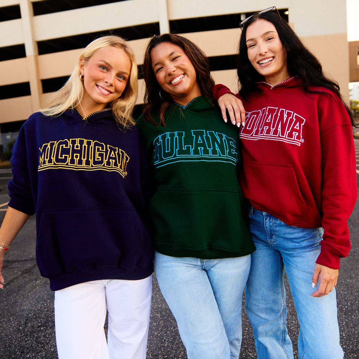Tulane Stitched Hoodie