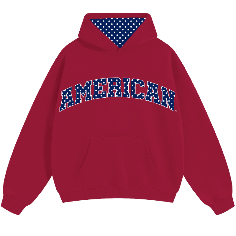 American University Polka Dot Hoodie