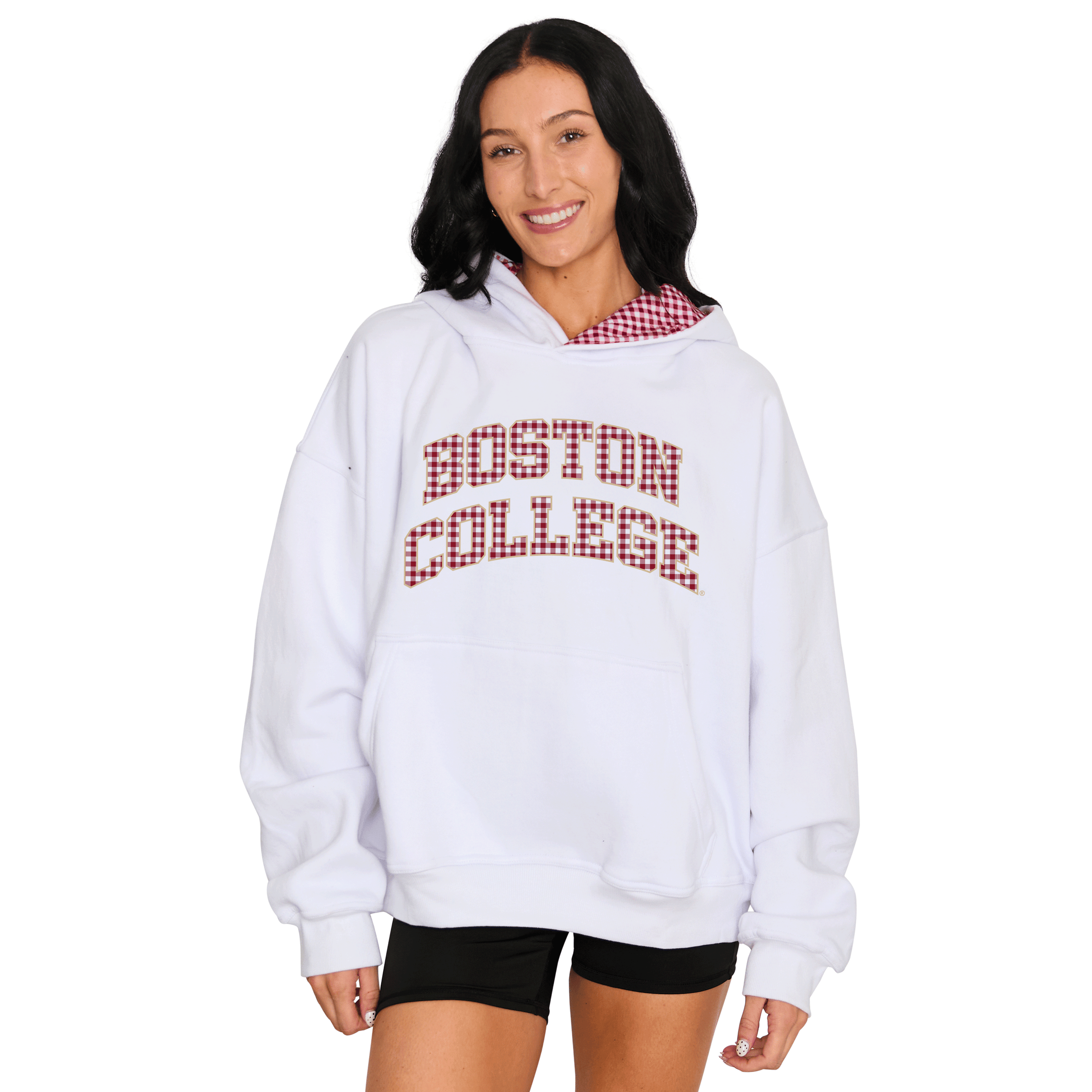 Boston College Gingham Hoodie