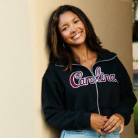 South Carolina Gamecocks Zip Up Mock Neck Sweatshirt