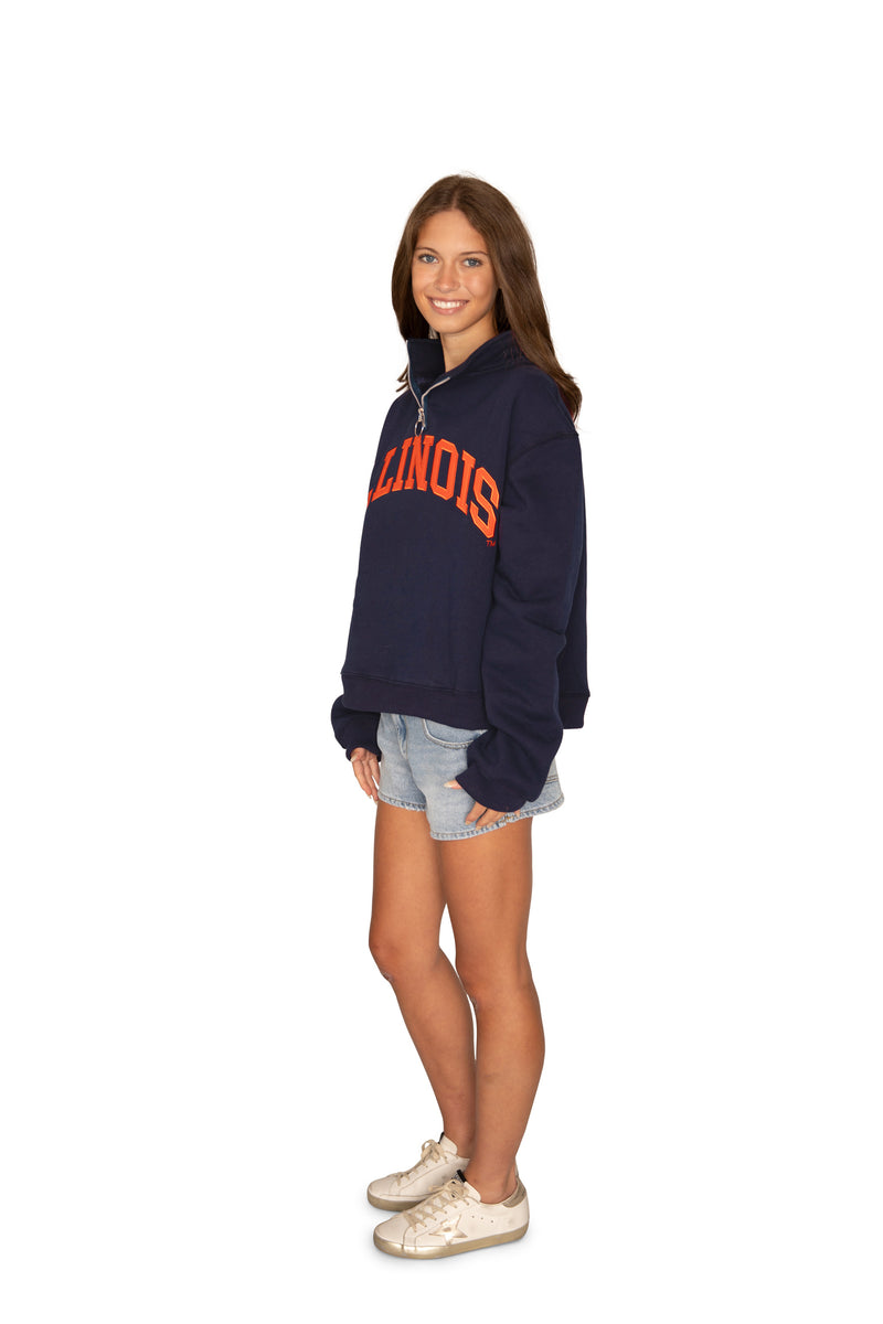 Illinois Fighting Illini Quarter Zip Sweatshirt