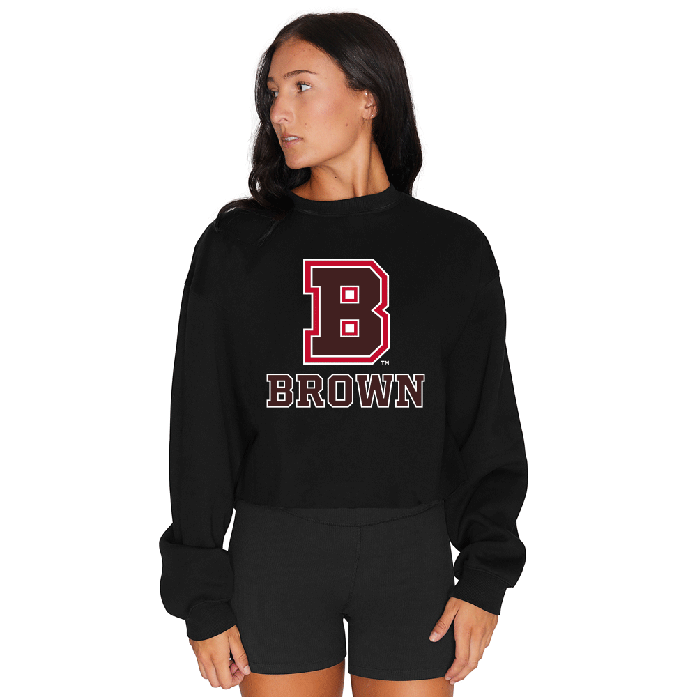 Brown University Black Crewneck