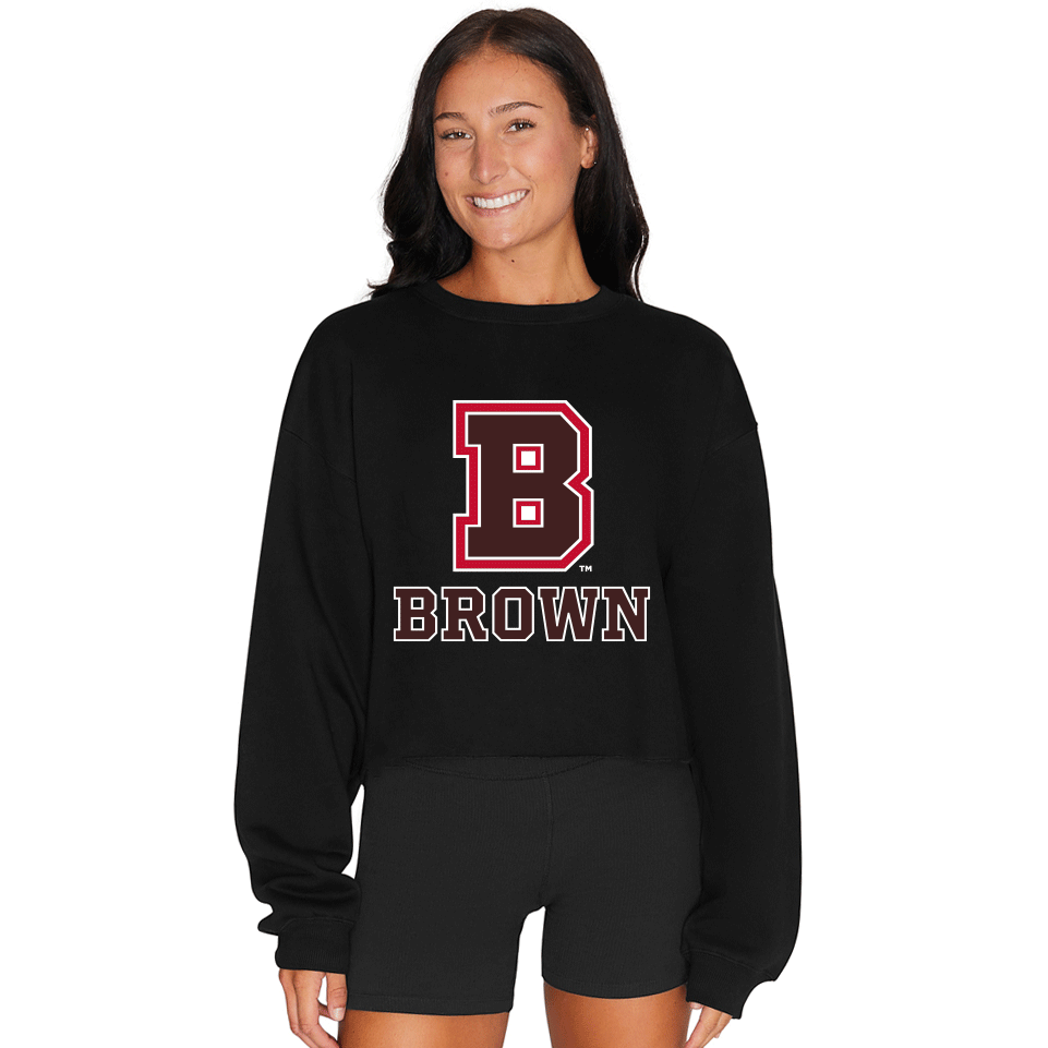 Brown University Black Crewneck