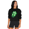 Shamrock Lips Black Crewneck