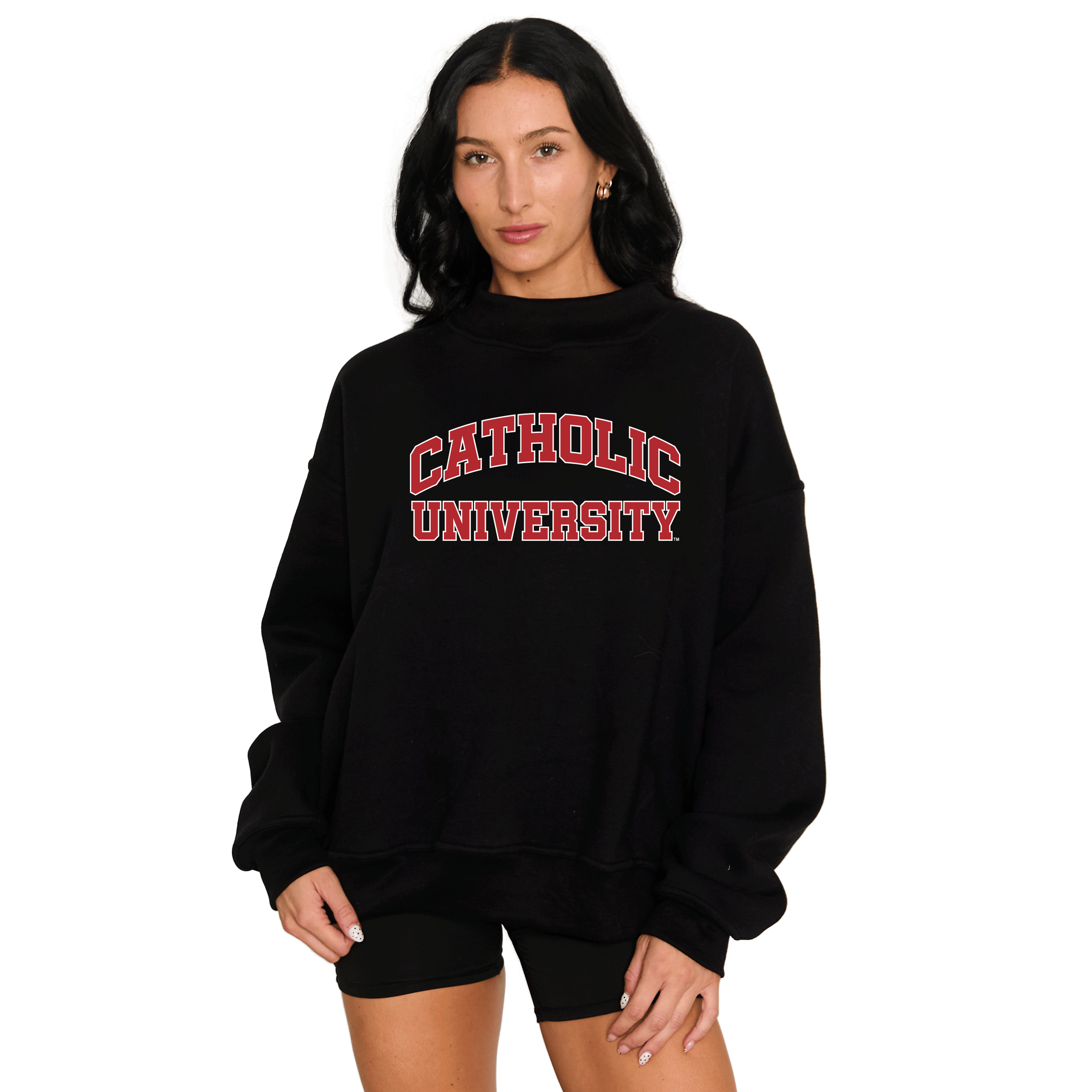 Catholic University Mock Neck Sweatshirt