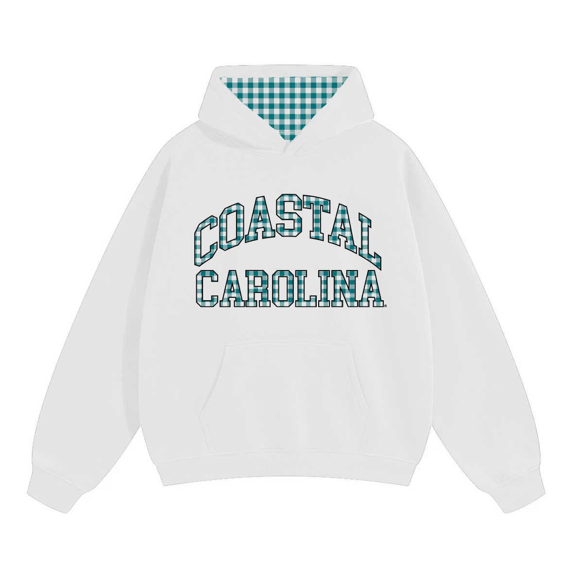 Coastal Carolina Gingham Hoodie