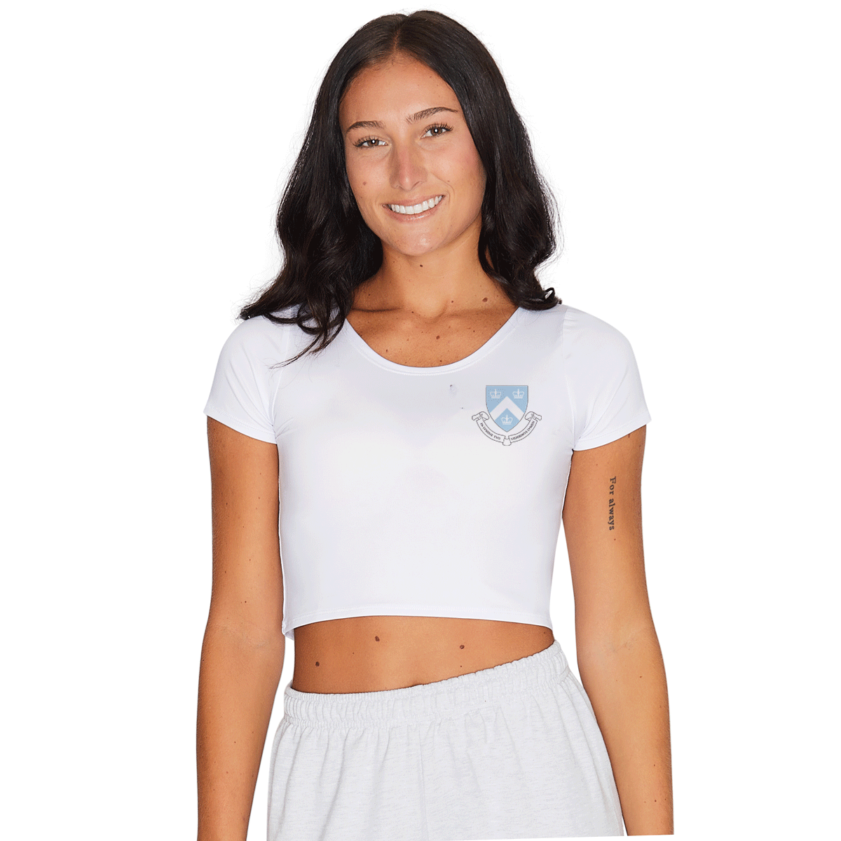 Columbia University White Babydoll Tee