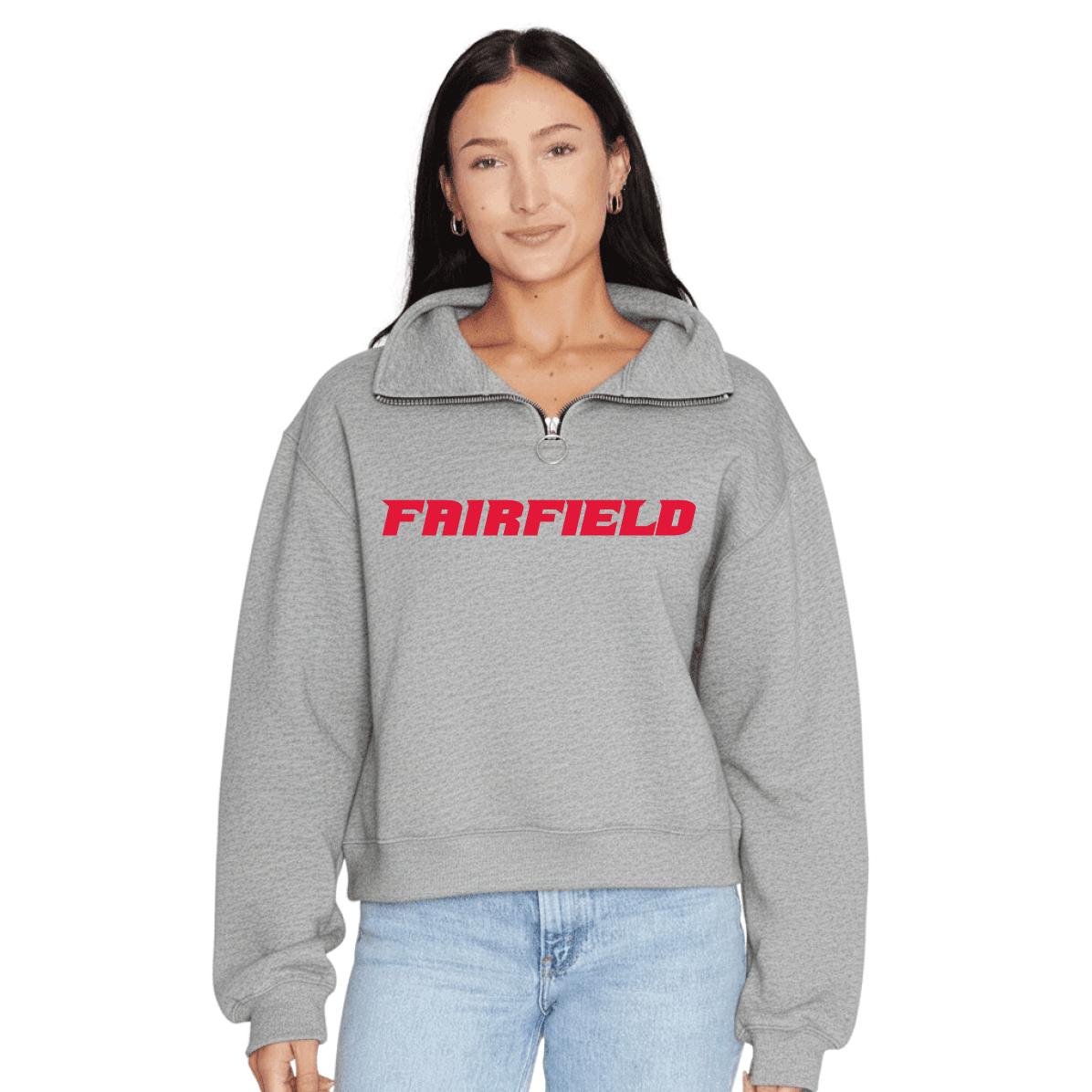 Fairfield Stags Gray Quarter Zip Sweatshirt