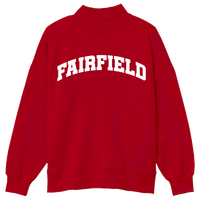 Fairfield Stags Red Mock Neck Sweatshirt