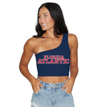 Florida Atlantic Owls Navy One Shoulder Top