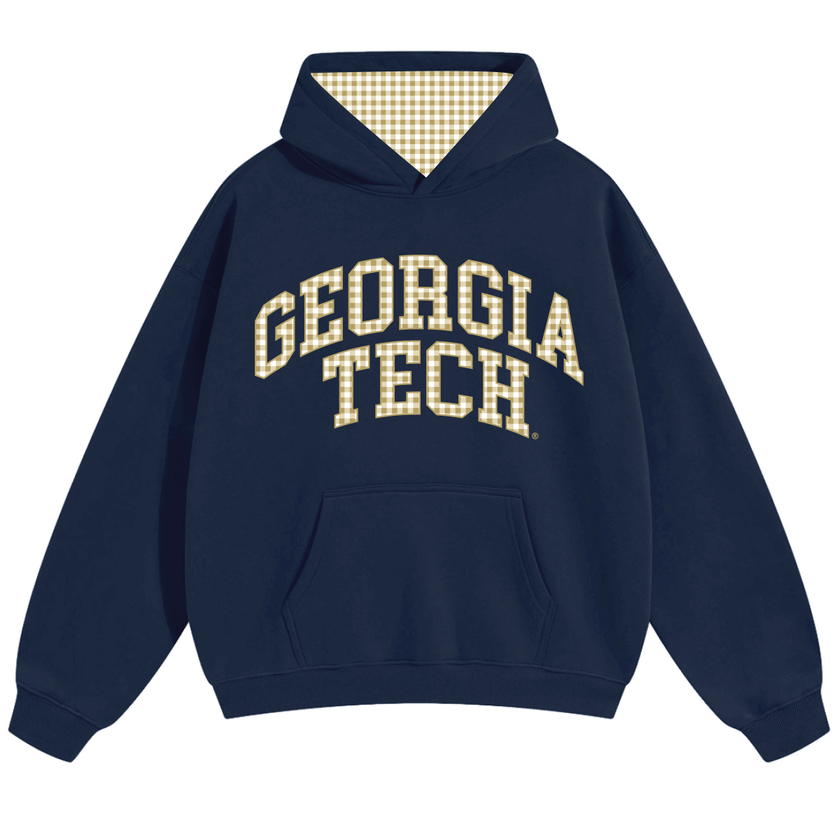 Georgia Tech Gingham Hoodie