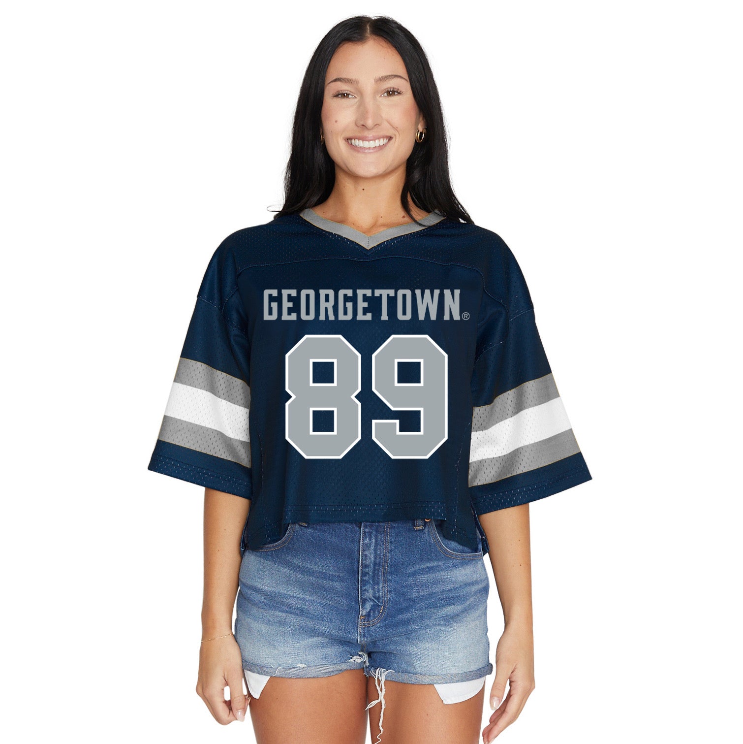 etown hoyas フットボールシャツ Georgetown Hoyas Football Jersey – lojobands
