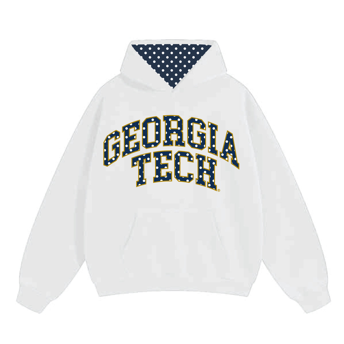 Georgia Tech Polka Dot Hoodie