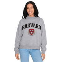 Harvard Gray Mock Neck Sweatshirt