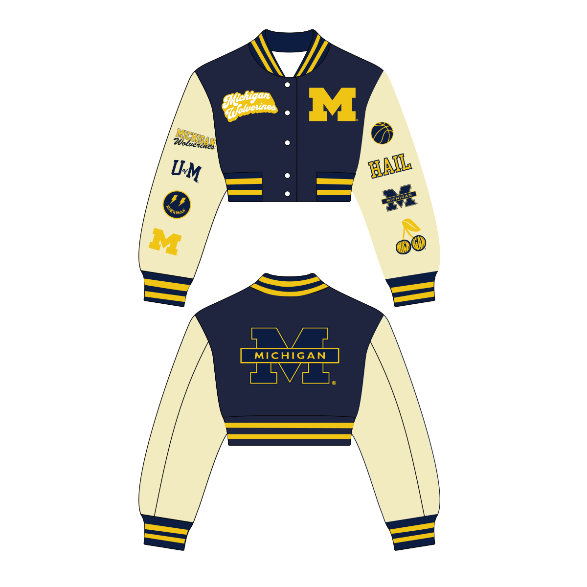 University of Michigan Basketball Legacy Letterman Jacket