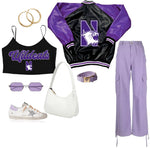 Northwestern Wildcats Varsity Letterman Jacket